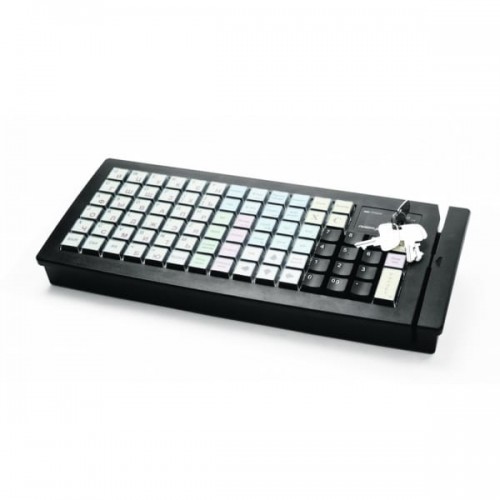 POS клавиатура Posiflex KB-6600U-B черная c ридером магнитных карт на 1-3 дорожки купить в Санкт-Петербурге