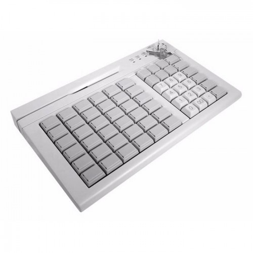 POS клавиатура Heng Yu Pos Keyboard S60C 60 клавиш,USB;цвет серый,MSR,замок купить в Санкт-Петербурге