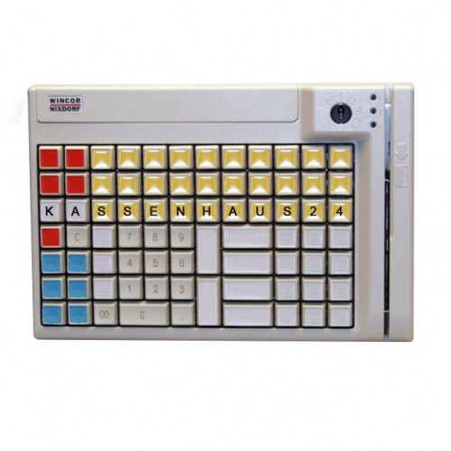 POS клавиатура Wincor Nixdorf TA-85, MSR, ключ, цвет белый, PS/2 купить в Санкт-Петербурге
