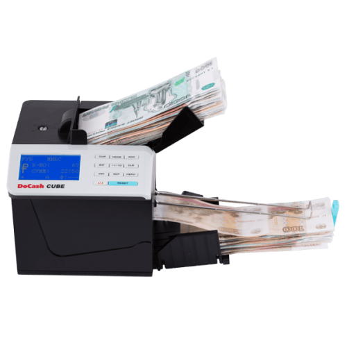 Автоматический детектор банкнот DoCash CUBE (с АКБ) купить в Санкт-Петербурге