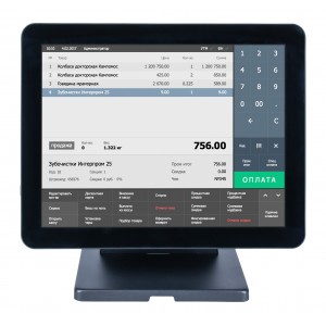 POS-терминал POSCenter Atlas (15", P-CAP, Intel Celeron J4125, 8GB/SSD M.2 128GB, MSR, без ОС)