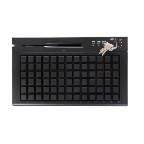 POS клавиатура Heng Yu S78A, MSR, Keylock, USB, BLACK в комплекте с набором клавиш 2х1/4шт, 2х2/2 шт купить в Санкт-Петербурге