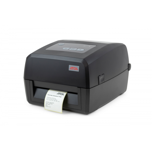 Термотрансферный принтер этикеток АТОЛ ТТ43 (203 dpi, черный, термотрансферная печать, USB/RS-232/Ethernet)